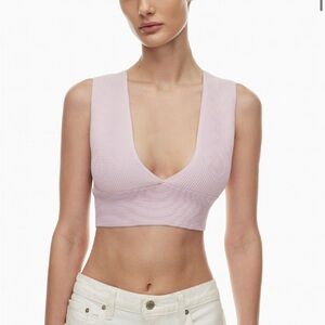 Sculpt Knit Deep V Tank - Aritzia
Halo Pink